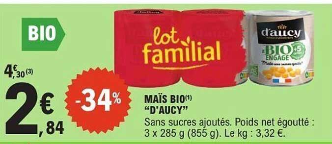 MAÏS BIO "D'AUCY"