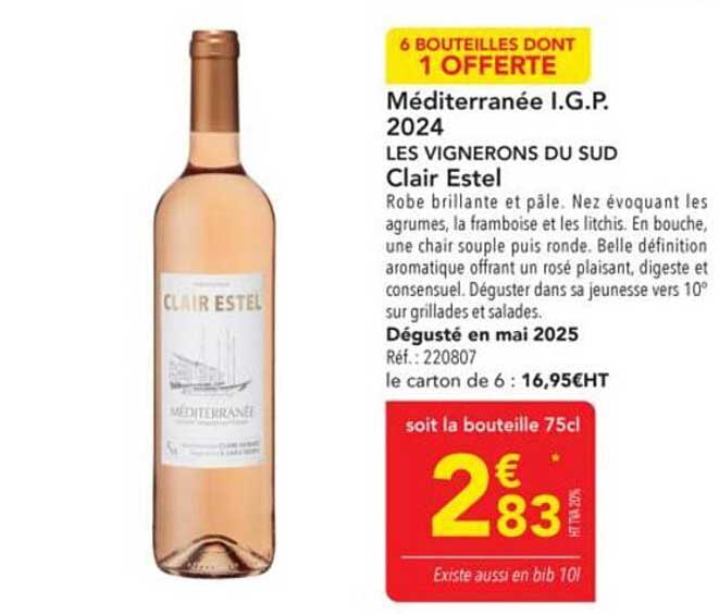 Méditerranée I.G.P. 2024 - Clair Estel