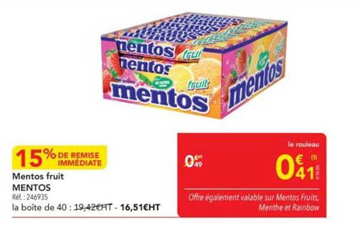 Menthos fruit