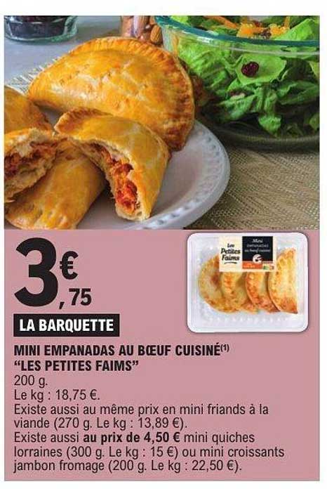 MINI EMPANADAS AU BŒUF CUISINÉ