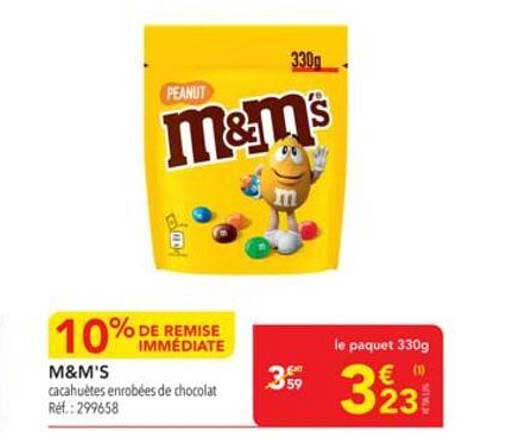 M&M'S cacahuètes enrobées de chocolat
