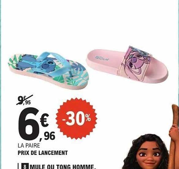 Mule ou tong homme - PRIX DE LANCEMENT