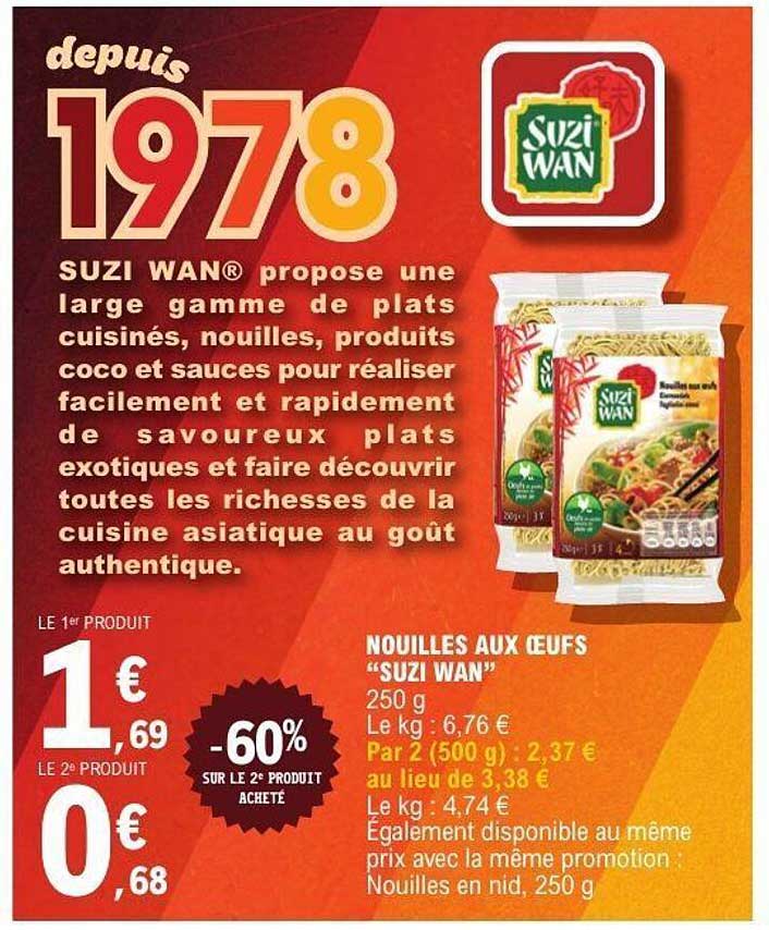 NOUILLES AUX ŒUFS "SUZI WAN"