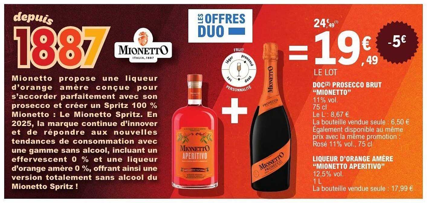 Offre Duo - Mionetto