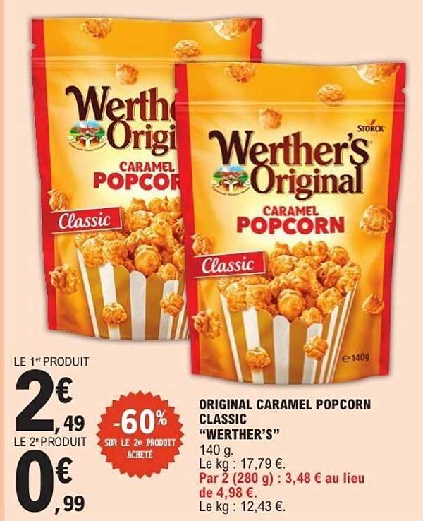 ORIGINAL CARAMEL POPCORN CLASSIC “WERTHER’S”