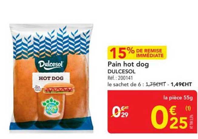 Pain hot dog DULCESOL
