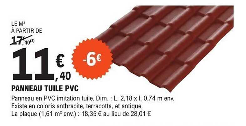 PANNEAU TUILE PVC