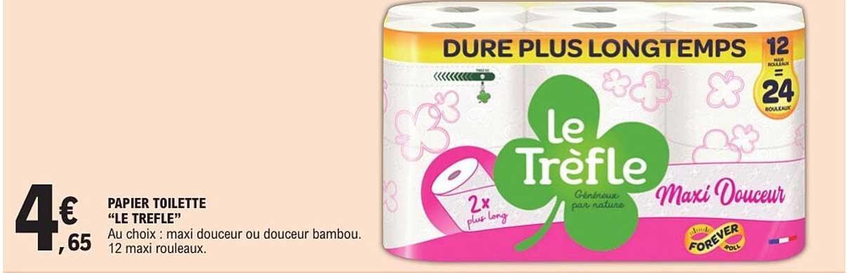 PAPIER TOILETTE "LE TREFLE"