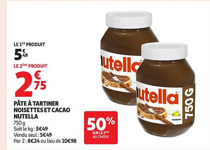 PÂTE À TARTINER NOISETTES ET CACAO NUTELLA
