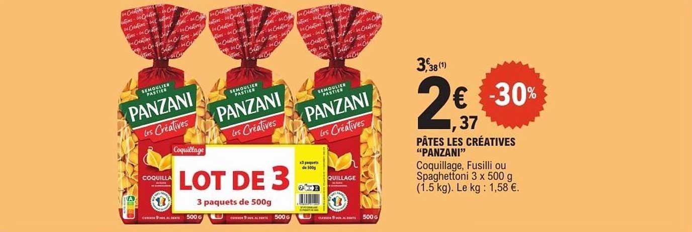 PÂTES LES CRÉATIVES "PANZANI"