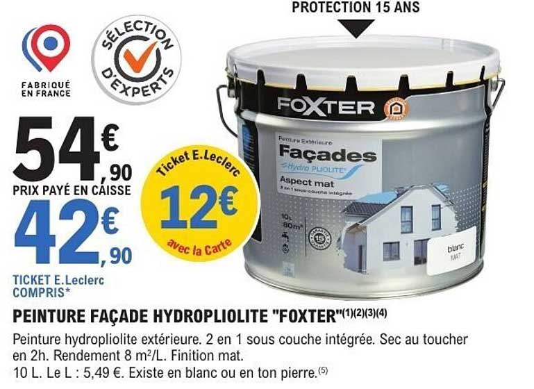 PEINTURE FAÇADE HYDROPLOILITE "FOXTER"