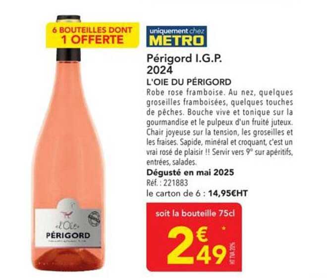 Périgord I.G.P. 2024 - L'OIE DU PÉRIGORD
