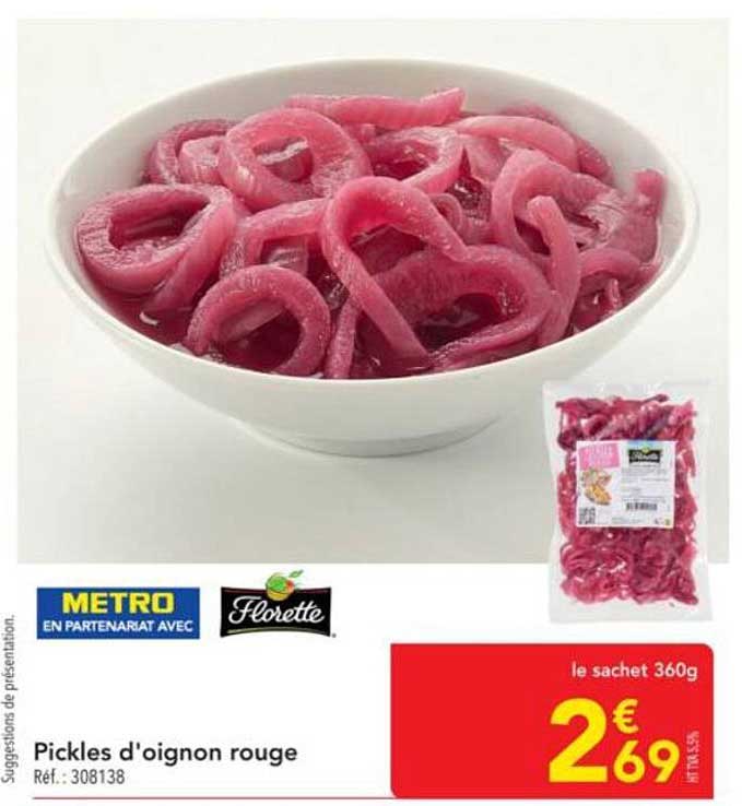 Pickles d'oignon rouge