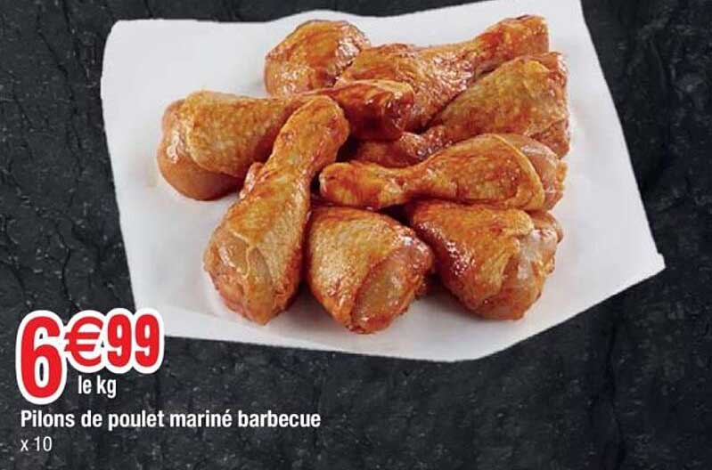 Pilon de poulet mariné barbecue
