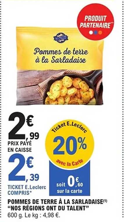 POMMES DE TERRE À LA SARLADAISE