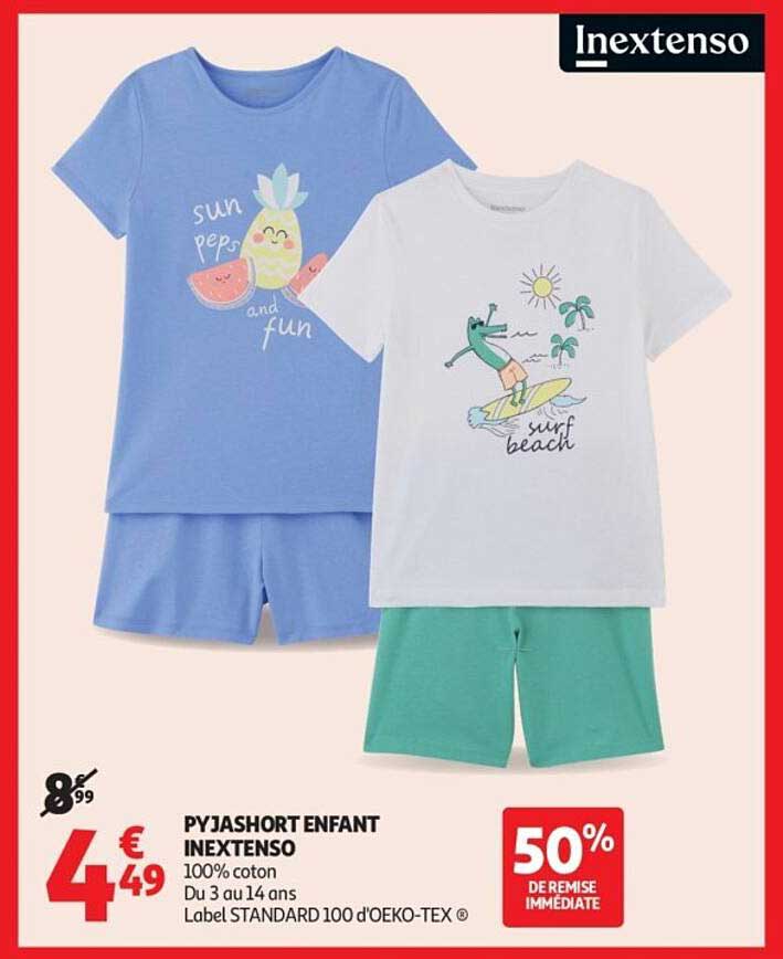 PYJASHORT ENFANT INEXTENSO