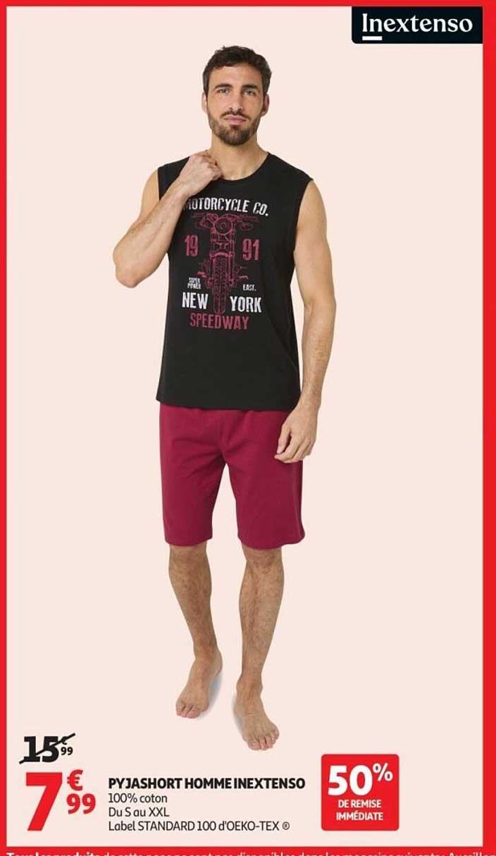 PYJASHORT HOMME INEXTENSO