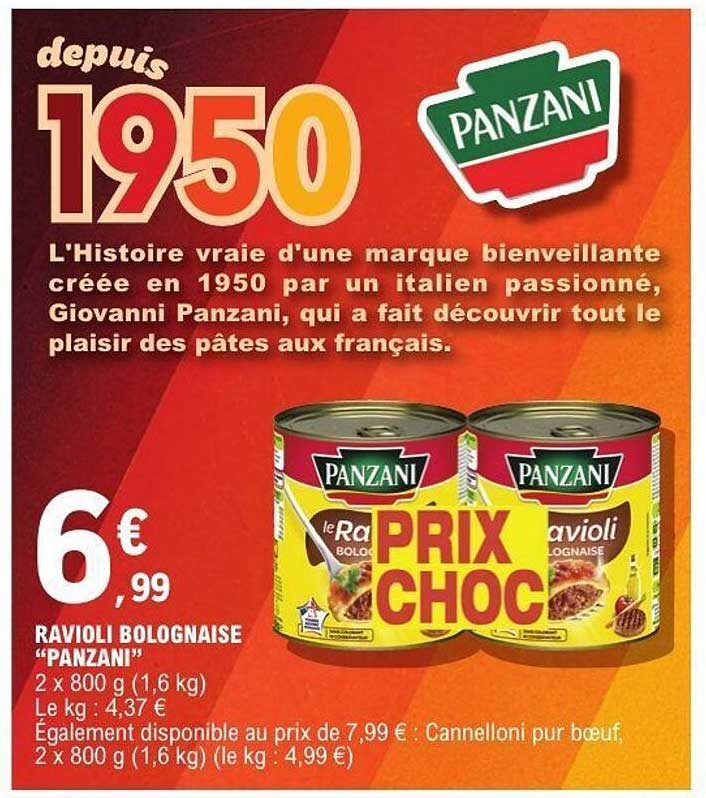 RAVIOLI BOLOGNAISE "PANZANI"