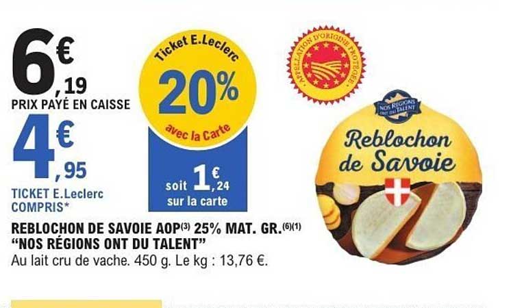 Reblochon de Savoie AOP 25% MAT. GR.