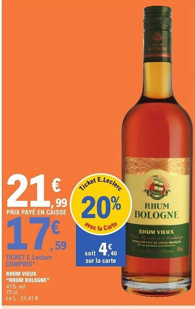 RHUM VIEUX "RHUM BOLOGNE"