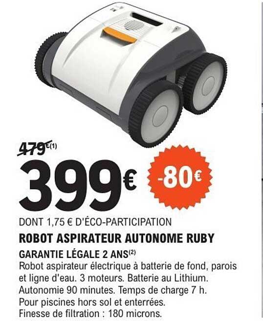 ROBOT ASPIRATEUR AUTONOME RUBY