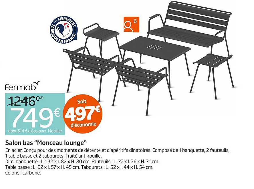 Salon bas "Monceau lounge"