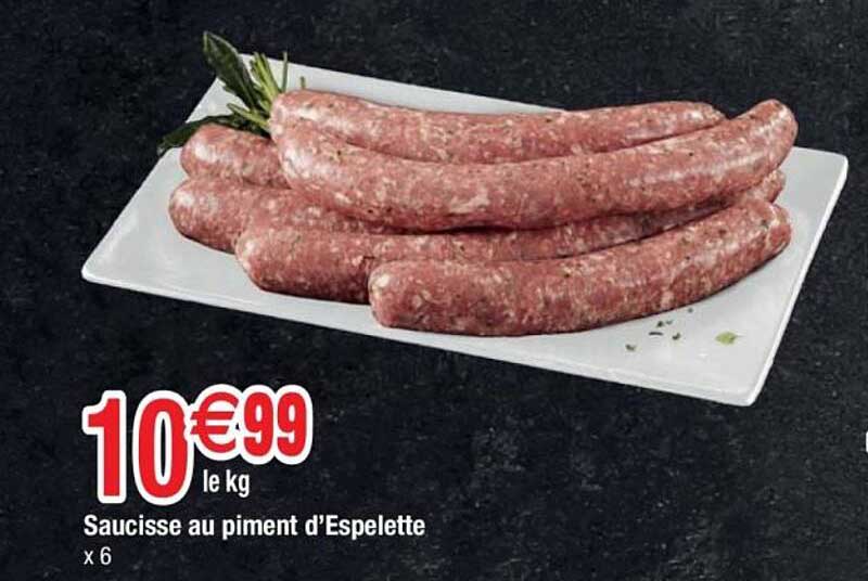 Saucisse au piment d’Espelette