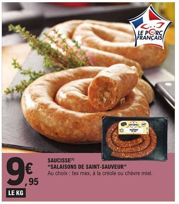 SAUCISSE "SALAISONS DE SAINT-SAUVEUR"