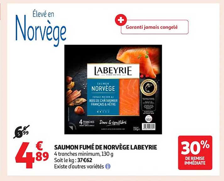 SAUMON FUMÉ DE NORVÈGE LABEYRIE