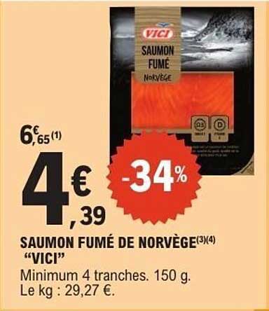 SAUMON FUMÉ DE NORVÈGE “VICI”