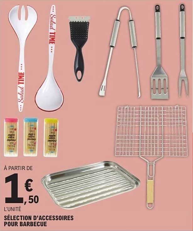 SÉLECTION D'ACCESSOIRES POUR BARBECUE