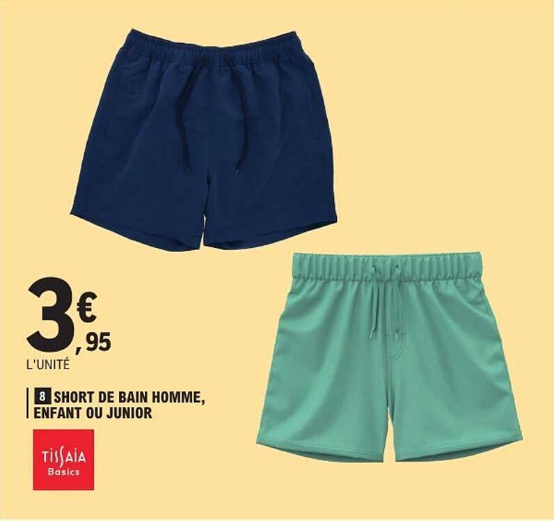 SHORT DE BAIN HOMME, ENFANT OU JUNIOR