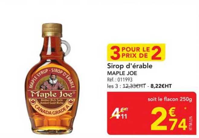 Sirop d'érable MAPLE JOE