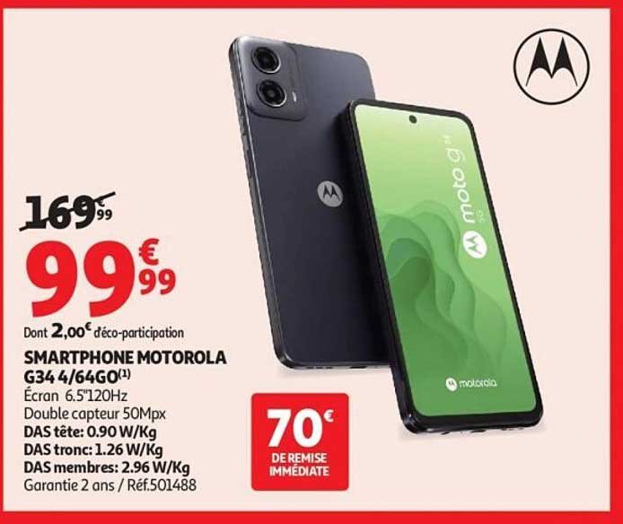 SMARTPHONE MOTOROLA G34 4/64GO