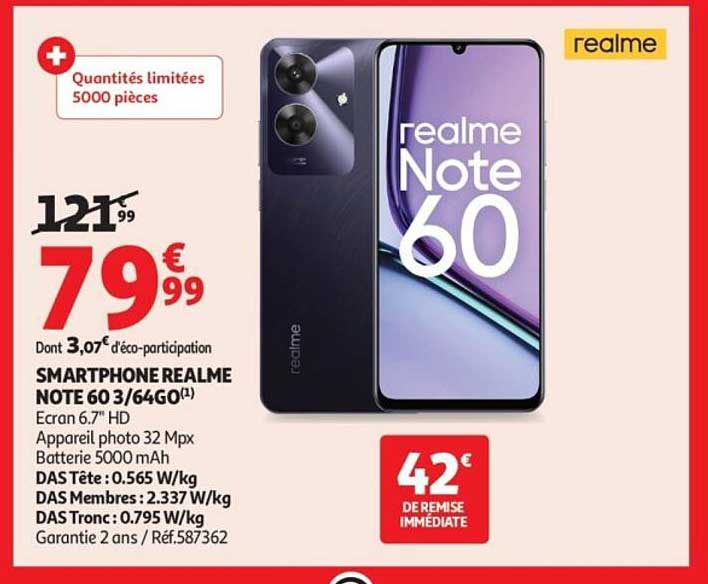 SMARTPHONE REALME NOTE 60 3/64G0