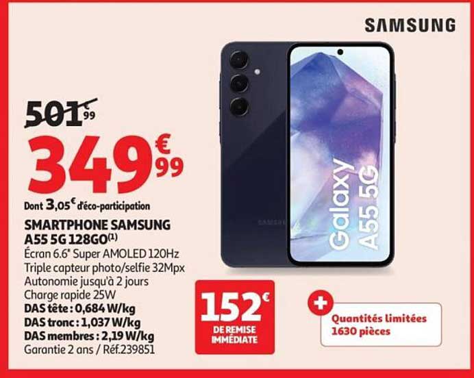 SMARTPHONE SAMSUNG A55 5G 128GO