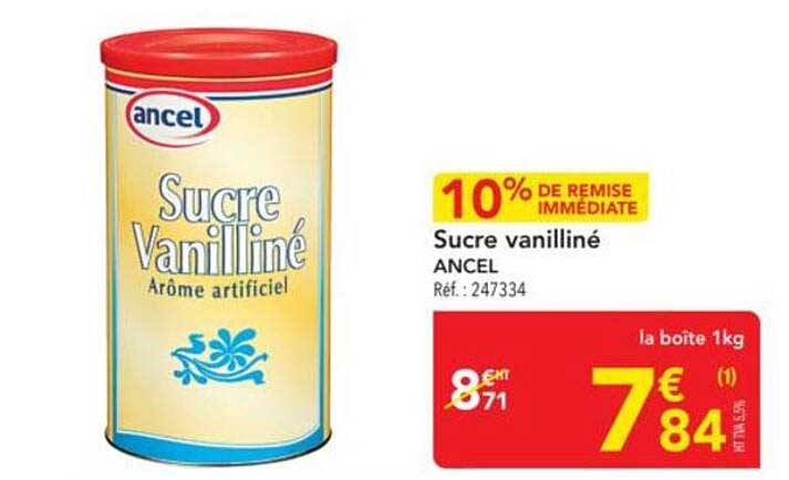 Sucre vanilliné Ancel