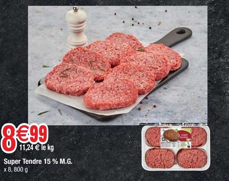 Super Tendre 15 % M.G.