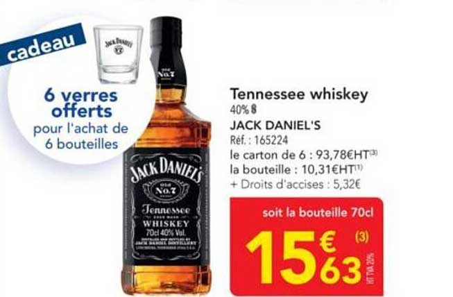 Tennessee whiskey 40% 8 JACK DANIEL'S