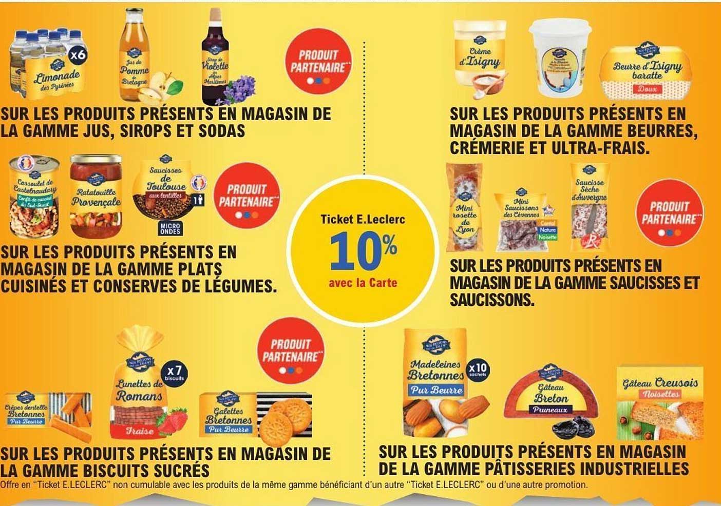 Ticket E.Leclerc 10% avec la Carte