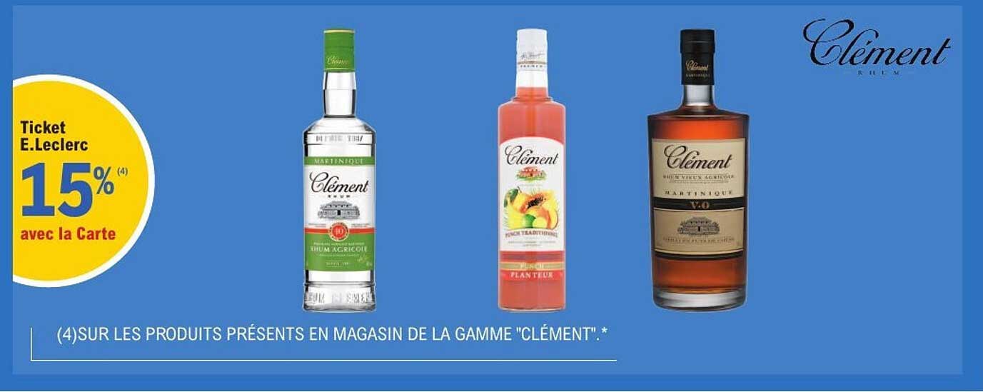 Ticket E.Leclerc 15% avec la Carte