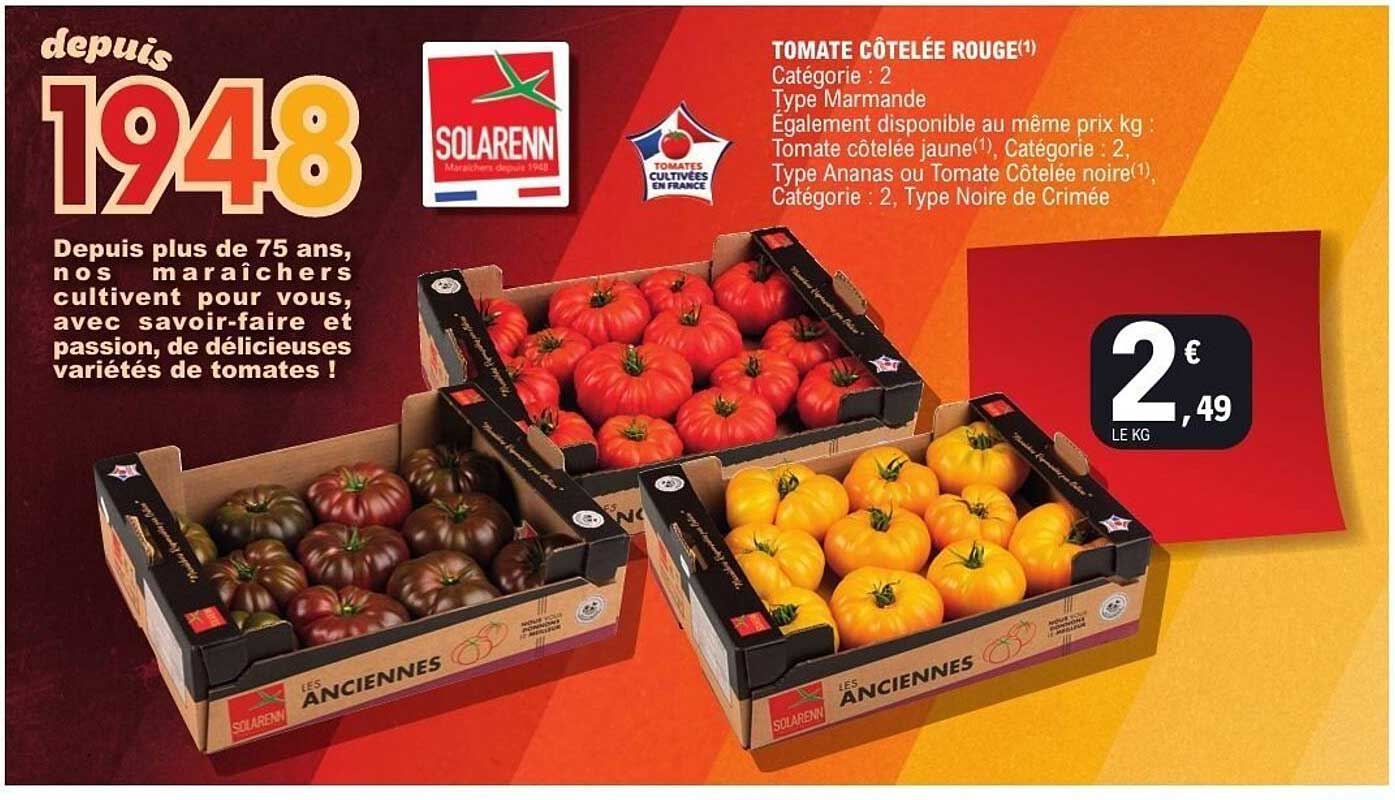 TOMATE COTÉLÉE ROUGE