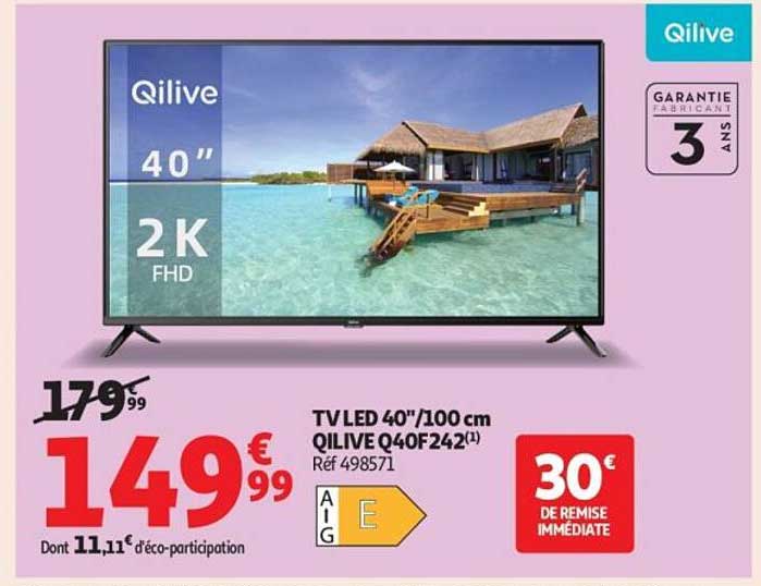 TV LED 40"/100 cm QILIVE Q40F242