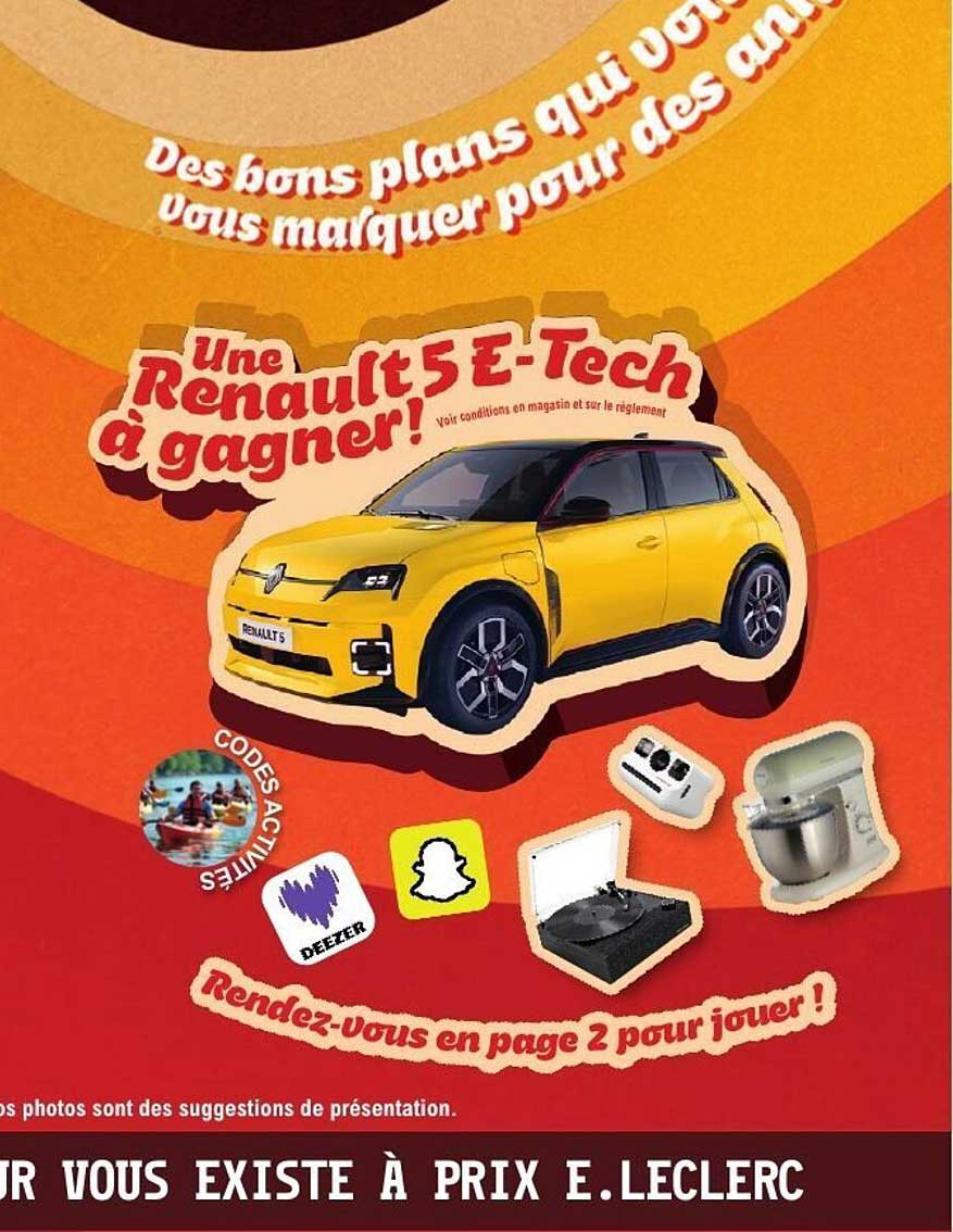 Une Renault 5 E-Tech à gagner !