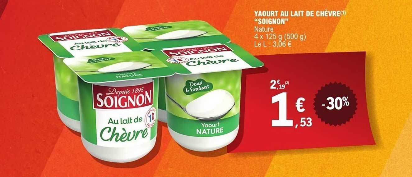 YAOURT AU LAIT DE CHÈVRE "SOIGNON"