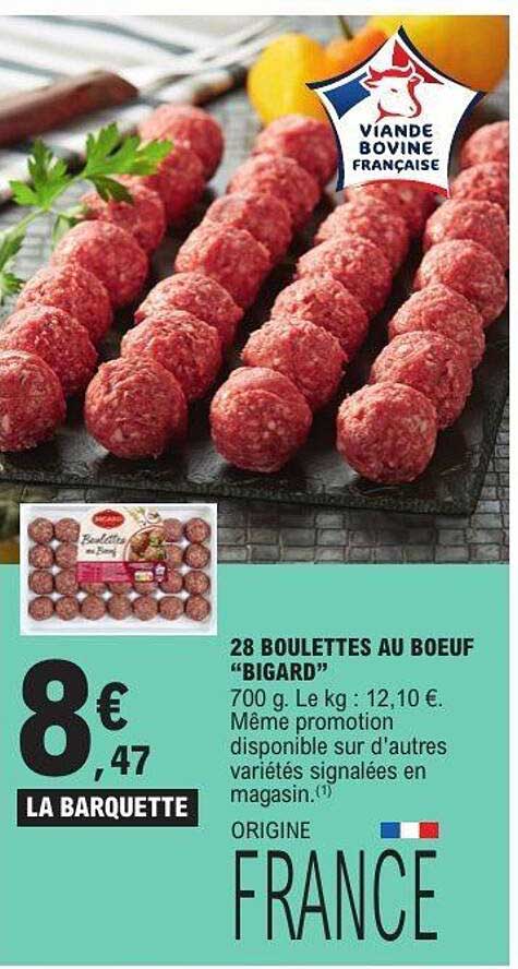 28 BOULETTES AU BOEUF “BIGARD”