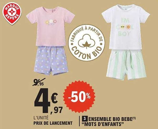 3 ENSEMBLE BIO BEBE(1) “MOTS D’ENFANTS”