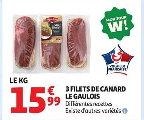 3 FILETS DE CANARD LE GAULOIS