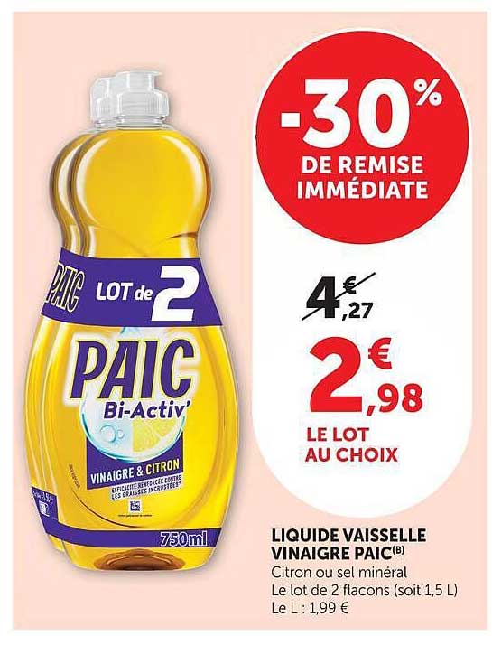 -30% DE REMISE IMMÉDIATE