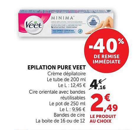 -40% DE REMISE IMMÉDIATE